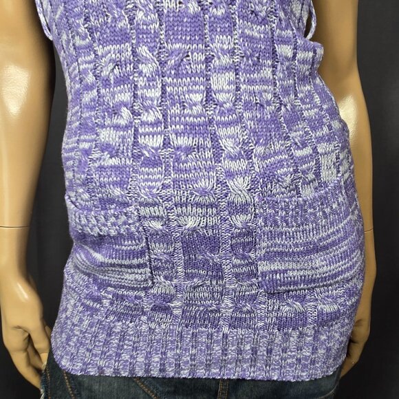 Y2K Purple Hooded Sweater Cap sleeves Size XS Pockets Grunge Fairy 2000s - Picture 5 of 9